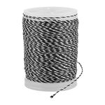 Alomejor 120m Bow string Serving Thread and Durable Nylon String Use for Bowstring Archery Supplies Suitable for Outdoor Sport(Black+White)