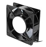 Breewell Kitchen AC Axial Cooling Blower Exhaust Rotary Fan | Size : 4.75" inches ( 120 x 120 x 38 mm) | Black