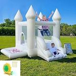 Inflatable White Bounce House with 