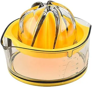 Citrus Juicer,Lemon Squeezer,Citrus Orange Squeezer Manual Hand Juicer Lime Press Anti-Slip Lid Rotation Reamer with Strainer and Container by Kasmoire
