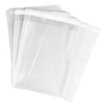 Hustar 100 Pcs Clear Self Sealing Cello Cellophane Bags Bakery Candle Soap Cookies Poly Bags 6 * 9 inch