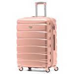 Flight Knight Lightweight 4 Wheel ABS Hard Case Medium Suitcase Approved for Over 100 Airlines Including easyJet, British Airways, Ryanair, Jet2, Emirates & Many More - Check-in Medium Size 25"