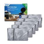 Camco 41548 Toilet Waste Bags | Features a Durable, Double-Bag Design | Great for Camping, Hiking and Hunting and More | 10-Pack, Black