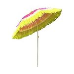 Green Bay Hawaiian Parasol Beach Parasol Patio Garden Umbrella Sun Shade Tilting Multi-Colour