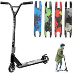 Trendi Pro Stunt Scooter | 360° Spin Handlebar Freestyle Trick Scooter with ABEC-7 Bearings | Durable Street Stunt Scooter for Boys, Girls & Teens Age 6+ (Black)