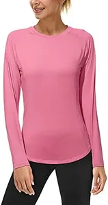 Roadbox Womens SPF UV Sun Shirts Long Sleeve Workout Running Tee Tops Swimming