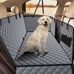 JOEJOY Dog Car Seat Cover Dog Hammock for Car Back Seat With Mesh Window and Side Protection, Rear Seat Covers Back Seat Cover Scratch Proof Nonslip Dog Seat Protector Cover For Most Cars/SUV (Grey)