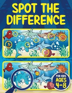 Spot the Difference Book for Kids ages 4-8: Seek and Find Hidden Picture Activity Book for 4-6, 6-8 | Fun Gifts for 4, 5, 6, 7 and 8 Year Old Children