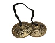 Dharma Mart - Tibetan Tingsha Cymbals Bell (Small) Om Mani Padme Hum/Gift