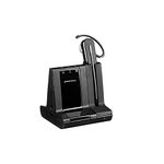 Plantronics Savi 8240 Wireless Office DECT Single Headsets (Overall) Convertible (3 Wearing Styles), Noise Cancelling Microphone Connects to Computer/PC Mac-Works with Equipment (Certified), Zoom &