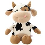 Cow Plush Doll, 30Cm Cow Soft Toy Plush, Cow Plush Toy,Cow Plush Stuffed Animal Toy, Cartoon Cow Plush, Cow Doll Gift, Stuffed Animal Throw Plushie Pillow Doll For Kids Boys Girls