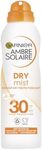 Garnier Ambre Solaire SPF 30 Dry Mist Sun Protection Spray, Water Resistant, Ultra-Light and Non-Greasy, No White Cast, For All Skin Types, 200 ml