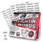 Poetry Tiles - 536 Fightin' Words Word Magnets Kit - Obscenities, Insults, and Swear Words Themed Funny Magnets for Adults for Refrigerator Poems and Stories