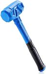 REAL STEEL Dead Blow Hammer with Carbon Steel Core Handle, 28 Oz Non-Marring and Sparking Resistant Rubber Mallet (0317)