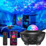 Rylan Galaxy Star Projector Night Lamp for Bedroom | Astronaut Space Projector Night Light for Kids | with Bluetooth Music Speaker & Remote