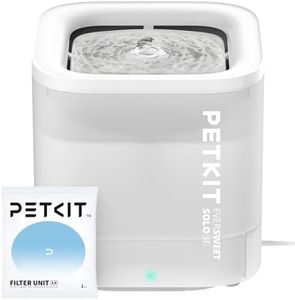 PETKIT New Cat Water Fountain with Wireless Pump, Ultra Quiet 65oz/1.85L Pet Water Fountain for Cats and Dogs Inside, Detachable Design Easy to Clean and Assemble, Filters Included