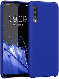 kwmobile Case Compatible with Samsung Galaxy A50 Case - TPU Silicone Phone Cover with Soft Finish - Baltic Blue