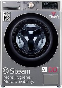 LG 11 Kg 5 Star Inverter Wi-Fi Fully-Automatic Front Loading Washing Machine with Inbuilt heater (FHP1411Z9P, Platinum, AI DD Technology & Steam+ for Hygiene)