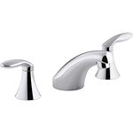 KOHLER K-15265-4NDRA-CP Coralais Widespread Bathroom Sink Faucet with Lever Handles Without Pop-Up Drain or Lift Rod, Polished Chrome