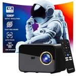 Lifelong SmartStream Smart Projector for Home, Native 1080p Full HD with 4K Support, Android 9 with Built-in apps (Netflix,YT,Prime), 7000 Lumens Brightness, Auto Focus, 10W Speaker, 200" Max Display