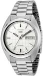 Seiko 5 Mens Analog Mechanical hand wind Watch with Stainless Steel bracelet SNXF05K1