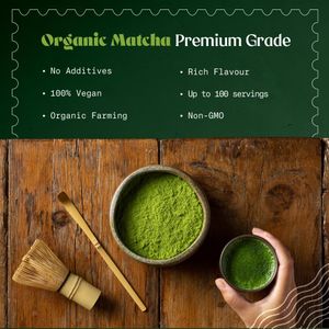 NaturaleBio Organic Matcha Green Tea Powder, 100g