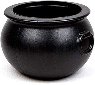 PMU 16 Inch Plastic Cauldron Assorted Black Party Decoration Pkg/12