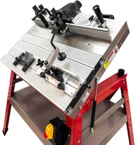 LUMBER JACK PRO Router Table – Heavy Duty Cast Iron, Sliding & Tilting Workbench