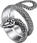 Stainless Steel Vintage Snake Ring 