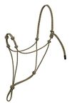 Weaver Leather Silvertip Four Knot Rope Halter, Black/Tan, Large