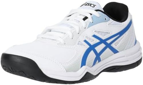 ASICS Mens Court Slide 3 White/Tuna Blue Tennis Shoe - 8 UK (1041A335.102)