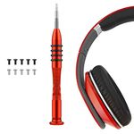 Geekria Replacement Headband Tool Compatible with B Studio3 Wireless, Studio2, Studio 1.0 Headphones, 10 Pcs Replacement Screws + Screwdriver Tool Kit/Headset Headband Repair Tool (Red)