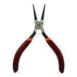 Taparia 1402 4.92 inch 125 mm Round Nose Mini Pliers dip Coated Sleeve, Brown