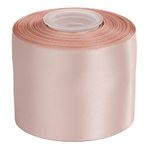 Ribbonitlux 3" wide Double Face Satin Ribbon 25 Yards (813-Vanilla）, Set For Bow, Party Decor, Sewing Applications, Wedding and Craft