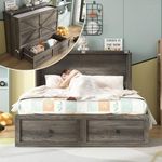 Jocisland Full Murphy Bed with Stor