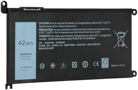 42WH WDX0R Replacement Laptop Battery for Dell Inspiron 13 15 5000 7000 Series 5567 5570 7378 7573 7579 5565 5379 5378 Latitude 3390 3190 Vostro 5468 5568 P69G P58F 3CRH3 11.4V