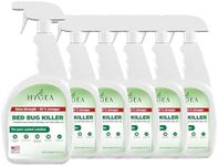 Hygea Natural Extra Strength 24 oz Bed Bug Killer & Mite Spray Bundle - Child & Pet Friendly - Stain & Odor Free - 66% Stronger Natural Formula (6 Pack)