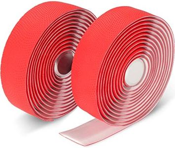 Domain Cycling Bike Handlebar Tape - Waterproof and Extra Long (94" x 1.2") with End Plugs for Road Bike Handles - Polyurethane Gel Road Bikes and Cycling