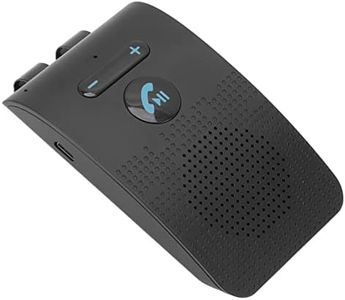 Kit de Voiture pour Téléphone Portable Mains Libres Bluetooth 5.0, Haut-parleur Bluetooth pour Voiture à Double Connexion, Connexion Automatique, Haut-parleur Mains Libres pour Téléphone Portable