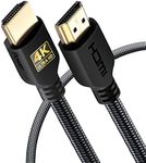 PowerBear 4K HDMI Cable 3 ft | High Speed Hdmi Cables, Braided Nylon & Gold Connectors, 4K @ 60Hz, Ultra HD, 2K, 1080P, ARC & CL3 Rated | for Laptop, Monitor, PS5, PS4, Xbox One, Fire TV, & More