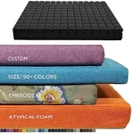 SINUOLIN Functional Customized Size Color Bench Cushion Cellular Foam for Indoor/Outdoor Furniture/Window Seat Chair Sofa Couch Pads Massage 70D High-Resilience Upholstery Thickened