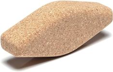 Go4Cork Cork Yoga Egg Block | Yoga Oval Block | Yoga Wrist Support for Yoga, Pilates & Exercise | Curves to the Contours of Your Body | Non-Slip, Durable, Hypoallergenic & Sustainable, 11" x 4" x 3", (Natural Cork)