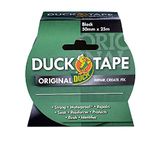 Duck Tape Original Black, 50mm x 25m. The original high strength waterproof gaffer and duct adhesive cloth repair tape