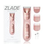 Zlade Summer PRO Bikini Trimmer For Women | Private parts, Underarms, Arms, Legs & Body | Soft Ceramic Blades | No Nicks or Cuts, No Skin Irritation | USB C Fast Charging, 90mins Runtime | Fully Waterproof and Silent