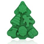 Christmas Silicone Mould, Christmas Tree Mould Christmas Chocolate Moulds Xmas Chocolate Candy Jelly Cake Baking Mould for Christmas Party Supplies