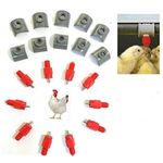 Ararat® All Direction Automatic Poultry Chicken Water Nipple Drinker with Leakproof Saddles (Pack of 50)