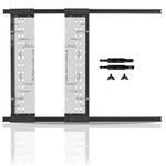 Peachtree Woodworking Supply EZ Align Premium Shelf Pin Drilling Jig With 1/4" And 5mm Self Centering Drill Bits, Dual Sided Shelf Pin Jig for Easy Alignment On Both Sides Of The Shelf
