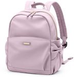 GOLF QUALITY Mini Backpack for Women Small Backpack Purse Cute Stylish Lightweight Daypack for College Work Travel Party,Greyish Pink