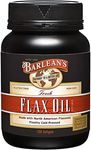 Barlean's Flaxseed Oil Softgels, Cold-Pressed Flax Seed Supplement with 1,650 mg ALA Omega-3 Fatty Acids for Joint & Heart Health, 1000mg, 100 ct