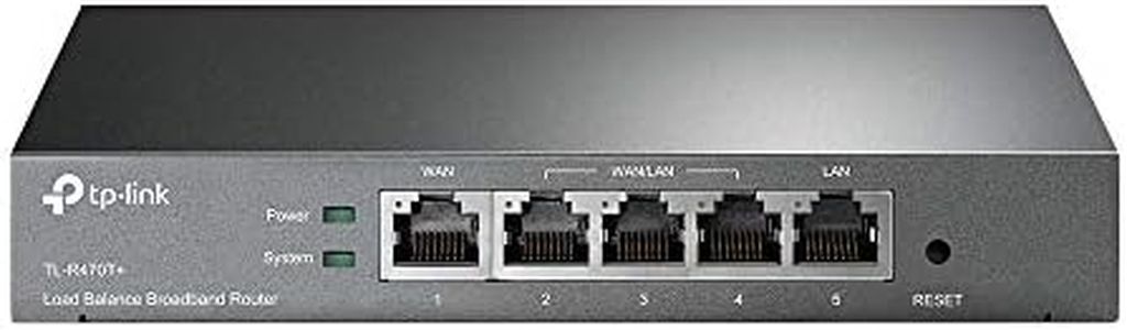 TP-Link Load Balance Broadband Router,10/100M WAN Ports, Abundant Security Features, With Lightning Protection(TL-R470T+)
